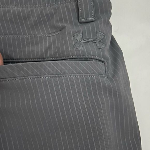 Under Armour gray Striped Gold Pants Size 34 - Picture 3 of 7